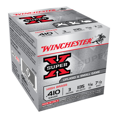 Shop WINCHESTER Super-X .410Ga 11/16oz 3in #7.5 Shot 25rd Box Shotshells (X4137). Buy best Shotgun Shells from gritrsports.com | Reviews and Shipping options available