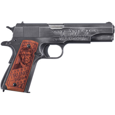 Shop AUTO ORDNANCE 1911A1 Trump Save America .45 ACP 5in 7rd Semi-Auto Pistol (1911BKOC12). Buy best Pistols from gritrsports.com | Reviews and Shipping options available