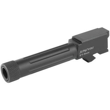 Shop Lone Wolf Distributors AlphaWolf Barrel, 9MM, Salt Bath Nitride Coated, Threaded/Fluted, 416R Stainless Steel, Conversion to 9mm Stock Length, For Glk 27/33, Includes Thread Protector, Made in the USA AW-279TH. Buy best Barrels from gritrsports.com | Reviews and Shipping options available