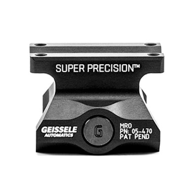 Shop GEISSELE AUTOMATICS Super Precision Lower 1/3 Co-Witness Black Trijicon MRO Mount (05-470B). Buy best Scope Mounts from gritrsports.com | Reviews and Shipping options available