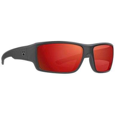 Shop Magpul Industries Ascent Eyewear, Polarized, Black Frame, Gray Lens, Red Mirror MAG1132-1-001-1140. Buy best Shooting Glasses from gritrsports.com | Reviews and Shipping options available