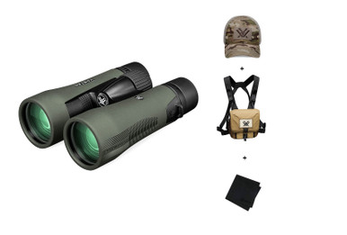 Shop VORTEX Diamondback HD 10x50 Binocular  w/ GlassPak Harness Case, Multicam Camo Cap and Microfiber Cleaning Cloth. Buy best Binoculars from gritrsports.com | Reviews and Shipping options available