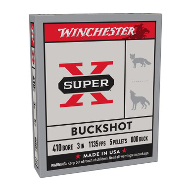 Shop WINCHESTER AMMO Super-X 410Ga 3in 5rd Buckshot Shotshells (XB413). Buy best Shotgun Shells from gritrsports.com | Reviews and Shipping options available