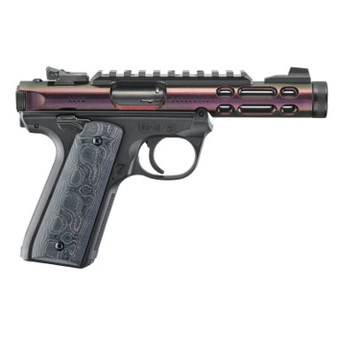 Shop RUGER Mark IV 22/45 Lite 22LR 4.4in 10rd Gun Candy Hogue Black/Purple G10 Single-Action Pistol (43954). Buy best Pistols from gritrsports.com | Reviews and Shipping options available