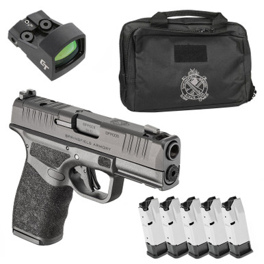 Shop SPRINGFIELD ARMORY Hellcat Pro Comp OSP Gear Up 2025 9mm 3.8in 5x 10rd Mags Black Pistol (HCP9379BOSPLCCOMGU25). Buy best Pistols from gritrsports.com | Reviews and Shipping options available