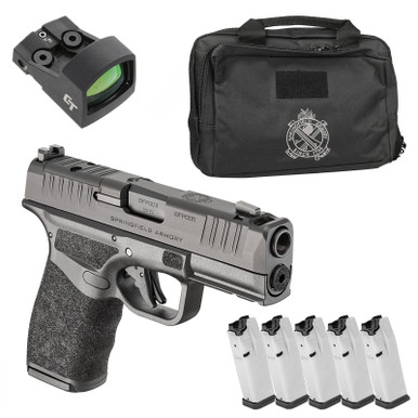 Shop SPRINGFIELD ARMORY Hellcat Pro Comp OSP Gear Up 2025 9mm 3.8in 5x 15rd Mags Black Pistol (HCP9379BOSP15COMGU25). Buy best Pistols from gritrsports.com | Reviews and Shipping options available