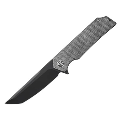 Shop SIG SAUER Tsuru Black PVD Tanto Knife with Salt and Pepper Black Micarta Handle (TS-8BB). Buy best Folding Knives from gritrsports.com | Reviews and Shipping options available
