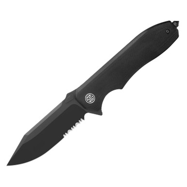 Shop SIG SAUER Validus Black PVD Partially Serrated Drop Point Knife with Black G10 Handle (VA-9BBS). Buy best Folding Knives from gritrsports.com | Reviews and Shipping options available