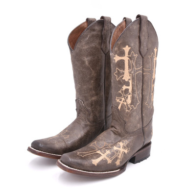 Buy OPEN BOX CORRAL Womens Brown/ Beige Side Cross Embroidery Sq Toe, Size: 8, Width: M (L5042-LD-M-8) online. Find best prices for Corral open box condition items at GritrSports.com. Shop for Corral open box items on sale.