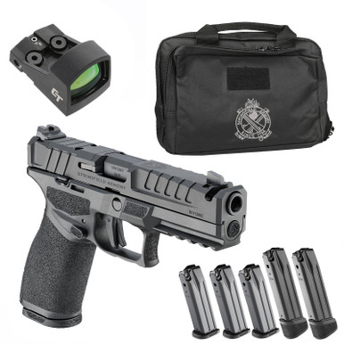 Shop SPRINGFIELD ARMORY Echelon 4.5F Comp Gear Up 2025 9mm 4.5in 3x 17rd/2x 20rd Mags White Dot Front Sight Black Pistol (EC9459BUWD-COMP-GU25). Buy best Pistols from gritrsports.com | Reviews and Shipping options available