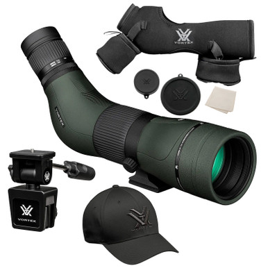 Shop VORTEX Diamondback HD 16-48x65 Angled Spotting Scope w/ Car Window Mount and Men's Flexfit Cap. Buy best Spotting Scopes from gritrsports.com | Reviews and Shipping options available