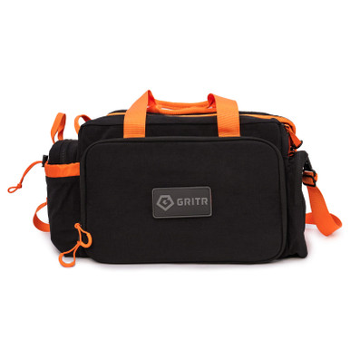 Shop GRITR Tactical Range Bag for Handguns & Ammo, Black with Orange. Buy best Bags from gritrsports.com | Reviews and Shipping options available