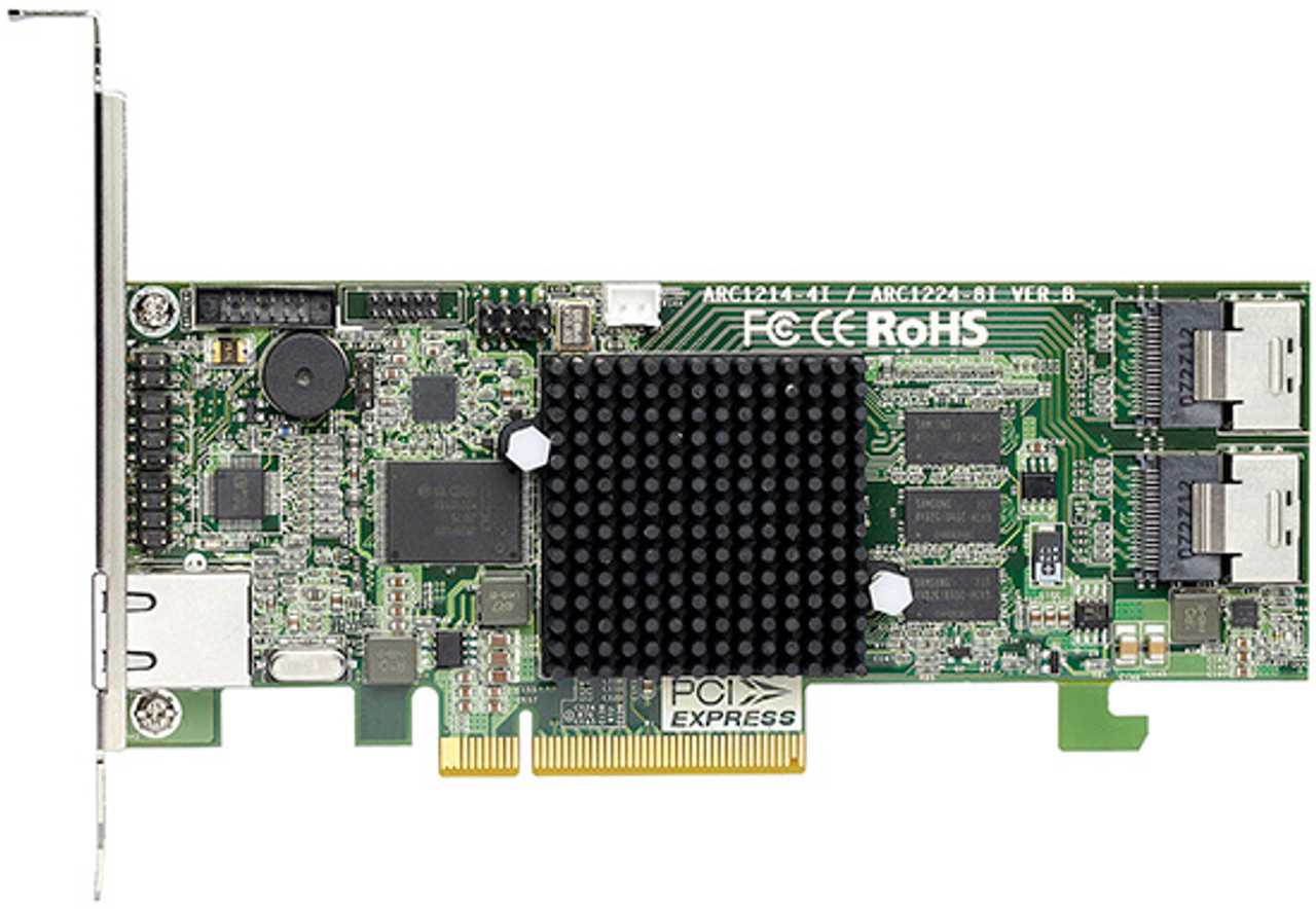 最新作爆買い ARECA SAS RAIDカード4ポート PCIe X8 1xSFF-8644 ARC