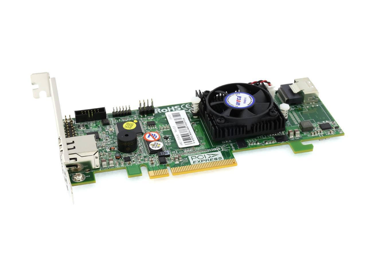 Areca ARC-1215-4x (4-Port PCIe 3.0 External 6Gbps SAS RAID Adapter)