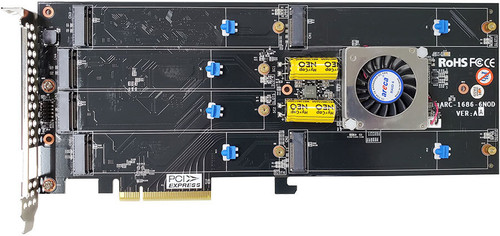 Areca ARC-1686-4NOD (4 x M.2 NVMe Hardware RAID Adapters)