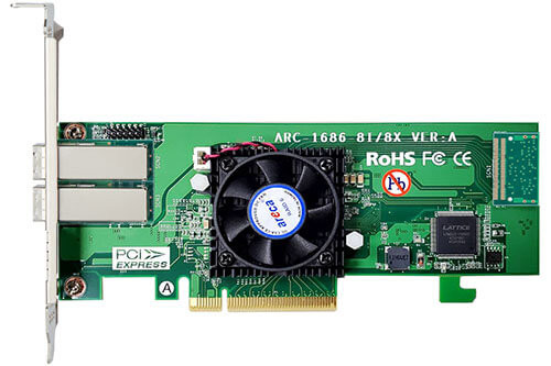 Areca ARC-1686-8x (8 Ports PCIe Gen 4.0 Cost-Effective RAID Adapters)