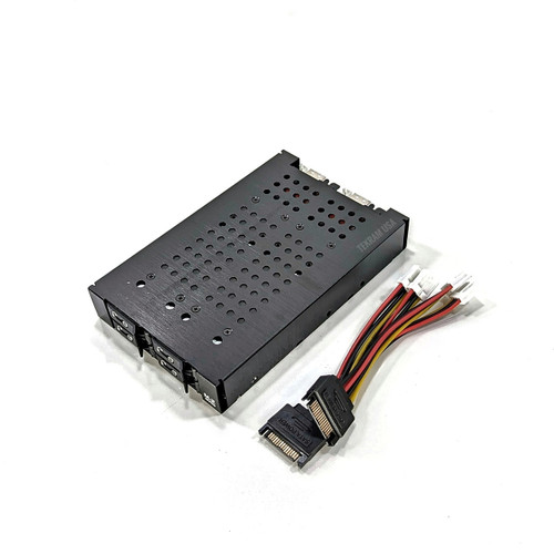 4 Bay M.2 NVMe SSD Backplane Cage with SFF-8654 (SFF-8654) with cable