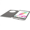 LG QuickCircle Case Flip Cover Wallet for LG G4 Stylus Smartphone - Silver