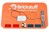 Brickstuff 6-Wide Universal Lightbar with 12 Lighting Patterns (Blue & Red Tiles Included) - QK13