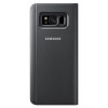 Official Samsung Clear View Standing Case Flip Cover for Samsung Galaxy S8 - Black (EF-ZG950CBEGWW)