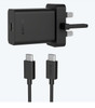 Official Sony UCH32C UK 3 Pin USB PD Type C Mains Charger with UCB24 USB-C to USB-C Cable - Black