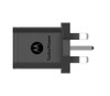 Official Motorola TurboPower SC-53 UK 3 Pin Mains Charger with USB-C to USB-A Data Cable SKN6473A - Black