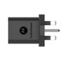 Official Motorola TurboPower SC-53 UK 3 Pin Mains Charger with USB-C to USB-A Data Cable SKN6473A - Black