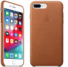 Official Apple Leather Case Cover for iPhone 7 Plus / iPhone 8 Plus - Saddle Brown