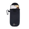 InventCase Neoprene Pouch Case Cover with Carabiner for Xiaomi 11T Pro - Black