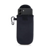 InventCase Neoprene Pouch Case Cover with Carabiner for Samsung Galaxy S22/S22+ - Black