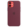 Official Apple iPhone 12 Mini Silicone Case with Magsafe - Plum