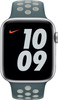Official Apple Watch Nike Sport Band Strap 42mm / 44mm / 45mm / 49mm - Hasta / Light Silver - Open retail box
