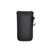 InventCase Neoprene Impact Resistant Protective Pouch Case Cover Bag with Velcro Closure and Aluminium Carabiner for Motorola Moto E (1st Generation, 2014) - Black