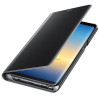 Genuine Official Samsung Clear View Standing Flip Cover Case for Samsung Galaxy Note 8 - Black (EF-ZN950CBEGWW)