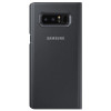 Genuine Official Samsung Clear View Standing Flip Cover Case for Samsung Galaxy Note 8 - Black (EF-ZN950CBEGWW)