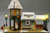 Brickstuff Holiday Street Lamps with Warm White Pico LEDs (Pack of 4) for Winter Village Station / Market / Toy Shop Lego Sets - LEAF01-SLAMPHOL-4PK