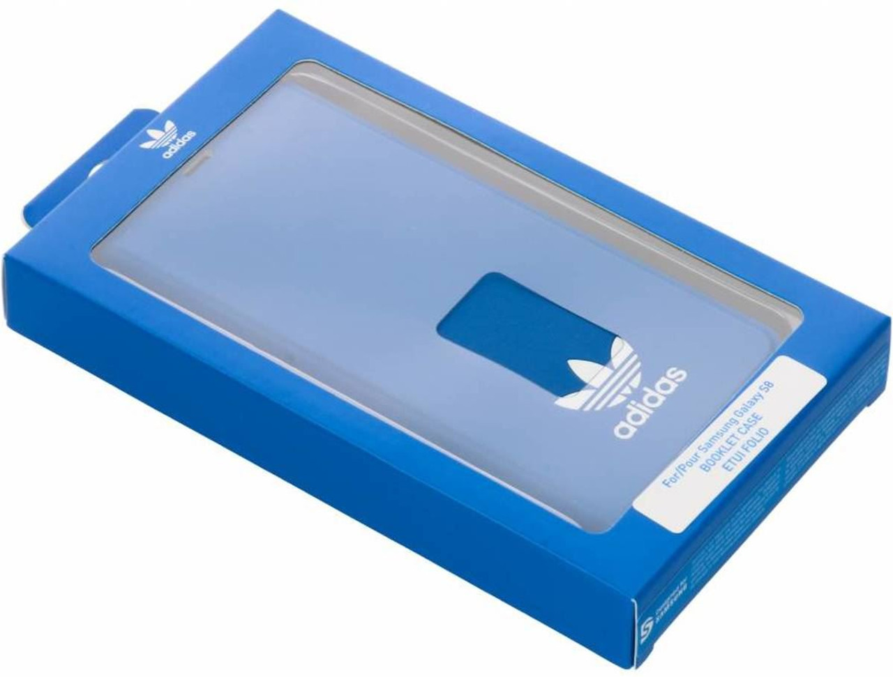Adidas Originals TPU Flip Booklet Cover with Card Holder for Samsung Galaxy S8 - Bluebird / White - Sunny Savers Ltd