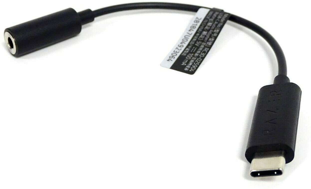 Razer Phone USB-C to mm Audio Adapter THX Certified