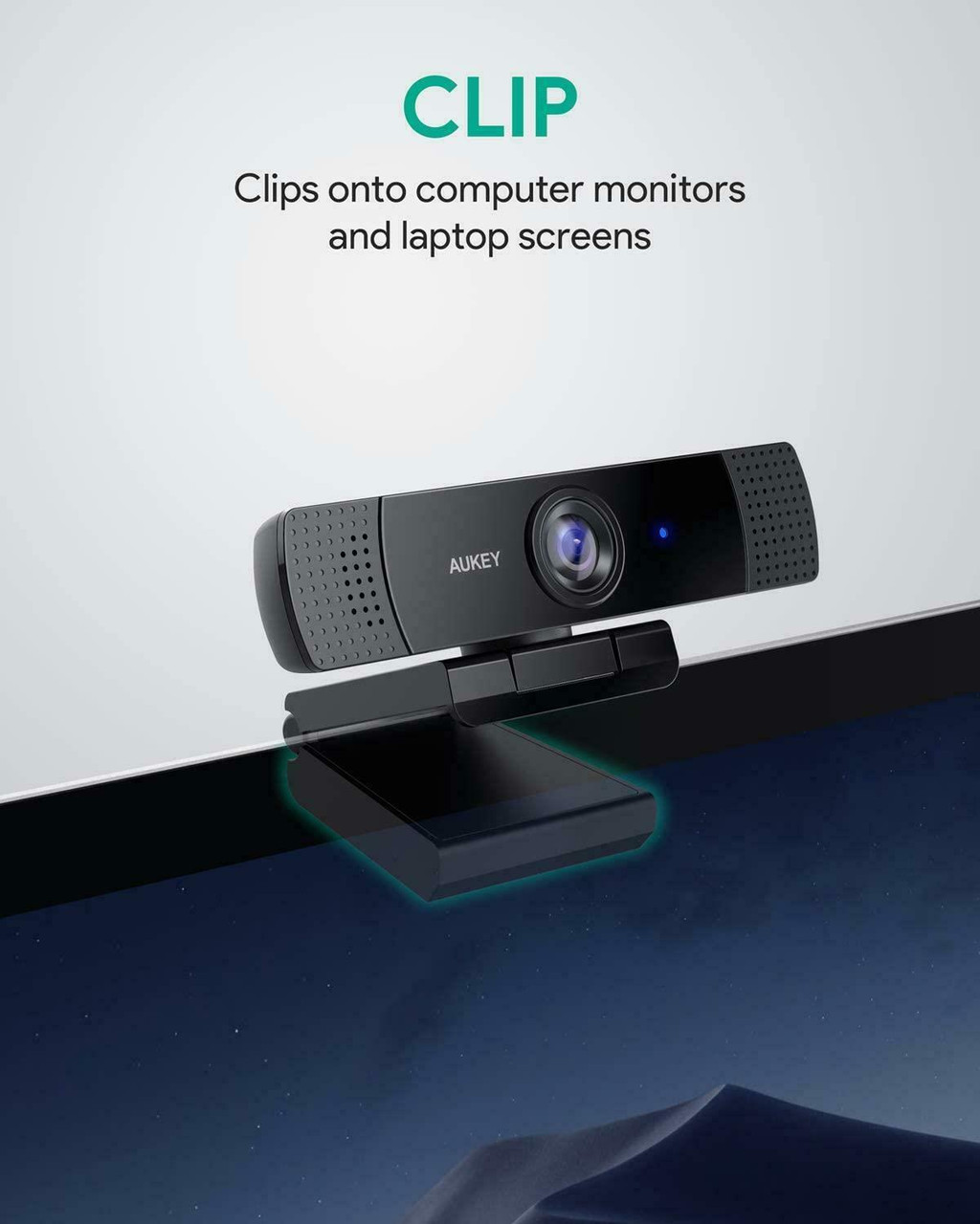AUKEY Full HD Video 1080P Webcam Black PC-LM1E