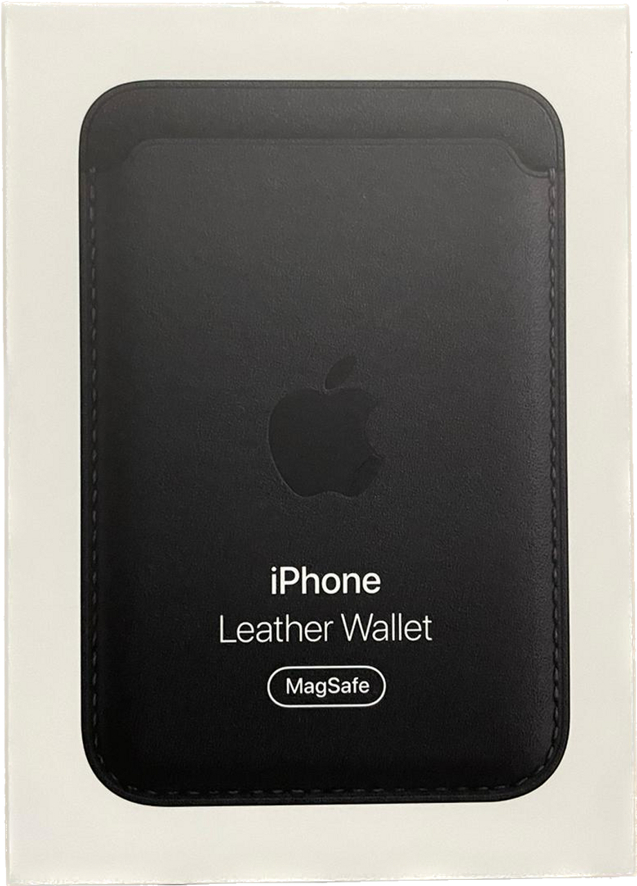 Official Apple Leather Wallet with MagSafe for iPhone - Black