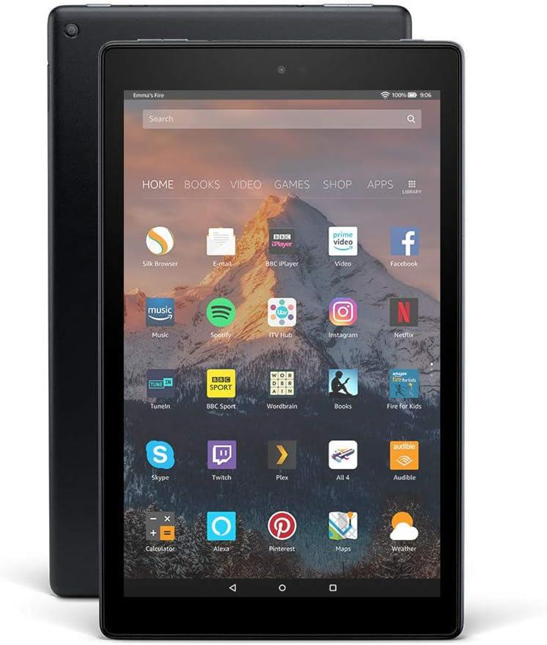 Amazon Fire HD 10 Tablet, 1080p Full HD Display, 32 GB, Black—with Ads (7th  Generation)