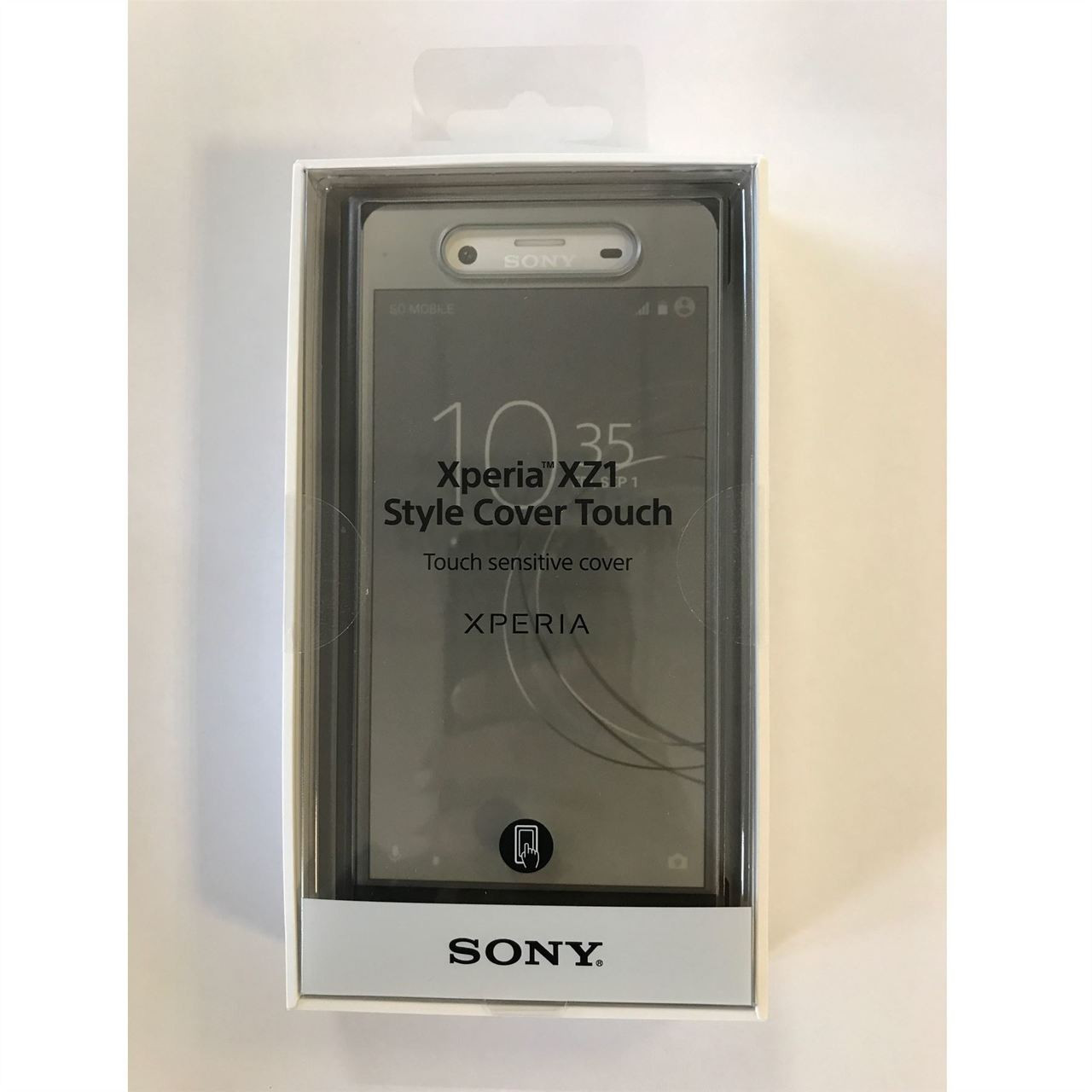 Xperia XZ3 Style Cover Touch ケース 手帳型 黒