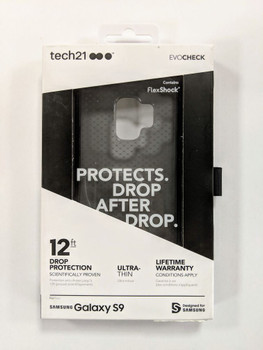 Genuine Tech21 Evo Check Case Cover for Samsung Galaxy S9 - Smokey Black - T21-5820