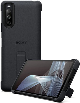 Official Sony Xperia 1 III Style Cover with Stand Case - Black
