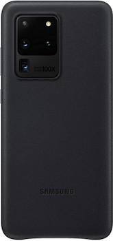 Samsung Original Galaxy S20 Ultra 5G Hard Leather Cover Case - Black