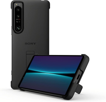 Official Sony Xperia 1 IV Style Cover with Stand Case - Black