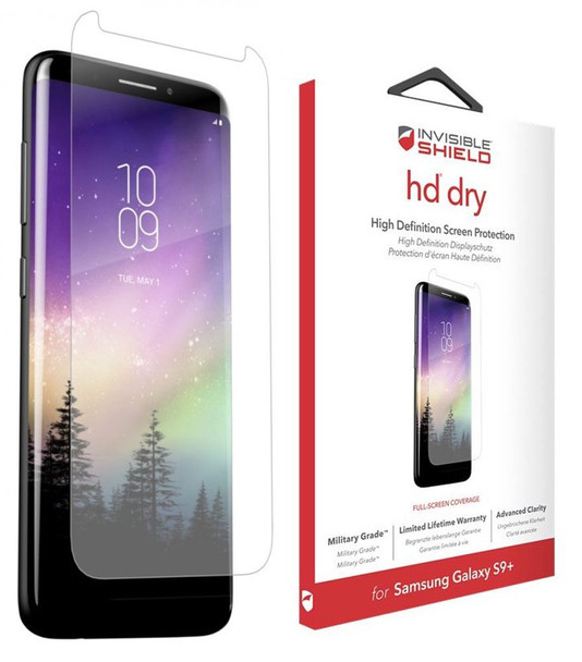 Zagg InvisibleShield HD Dry Clear Screen Protector Guard For Samsung Galaxy S9+