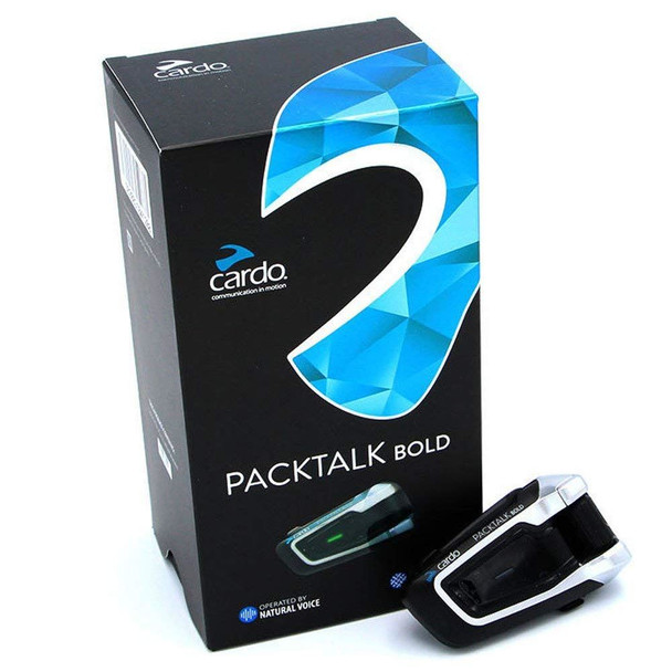 Cardo Scala Rider - BTSRPTB - PackTalk Bold Single Motorcycle Bluetooth Handsfree Headset with DMC Technology