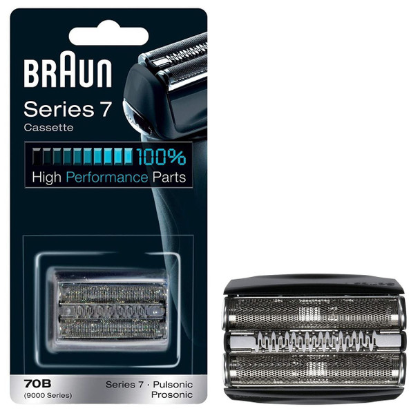 Braun 70B Series 7 Electric Shaver Replacement Cassette Cartridge Foil - Black