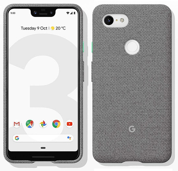 Official Google Pixel 3 XL Fabric Case Cover - Fog (GA00498)